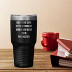 Funny Postmaster Quotes Gifts from Women to Postmaster Friends, Inspirational Tumbler for Graduation Unique Gifts, 20oz/30oz Stainless Steel Vacuum Insulated Tumbler