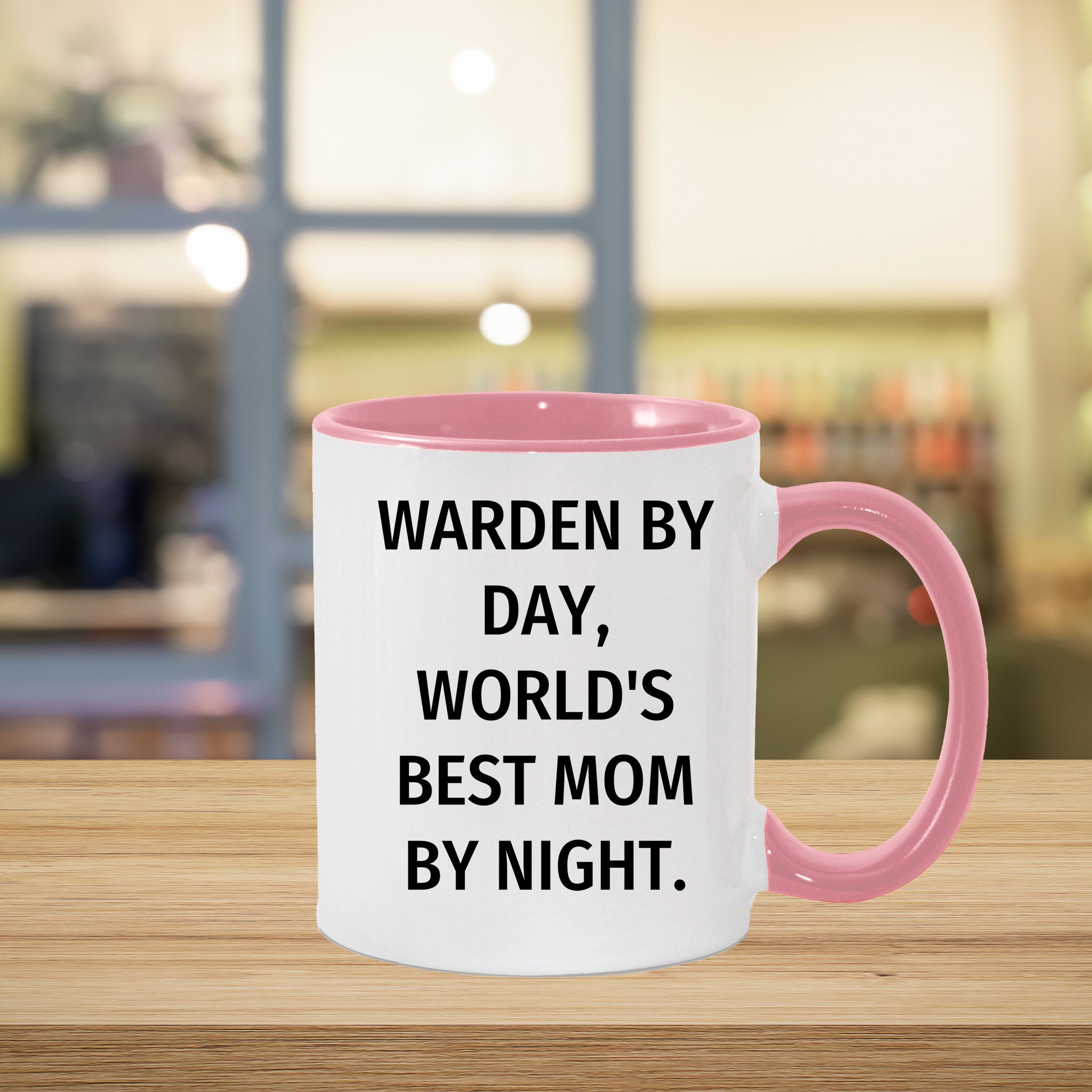 Warden Gifts by Day, Funny Mom by Night, Two Tone Coffee Mug for Father's Day - Mallard Moon Gift Shop