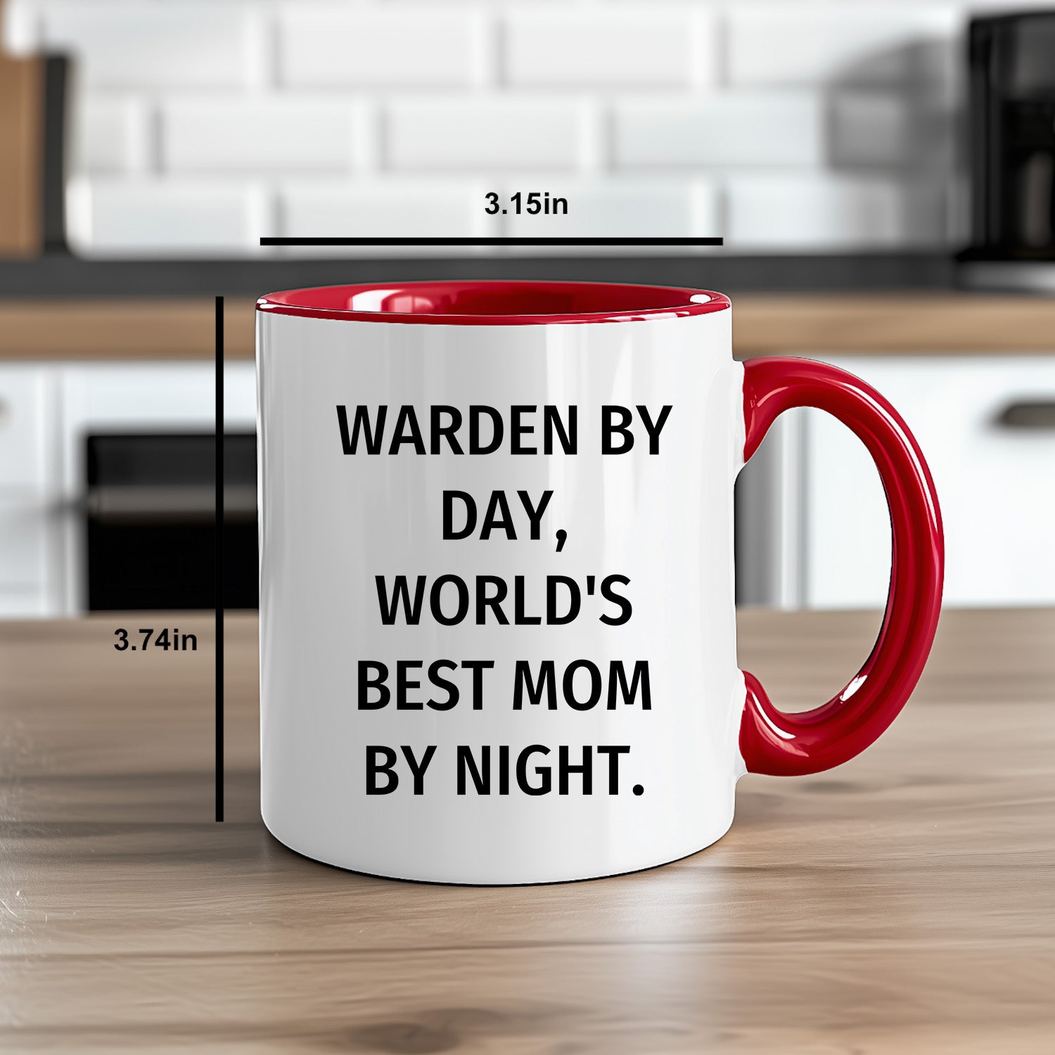 Warden Gifts by Day, Funny Mom by Night, Two Tone Coffee Mug for Father's Day - Mallard Moon Gift Shop