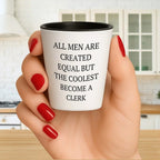 Best Effin' Scientist Ever Scientist Shot Glass Gifts for Mother's Day, Funny White Ceramic 1.5oz Microwave Dishwasher Safe