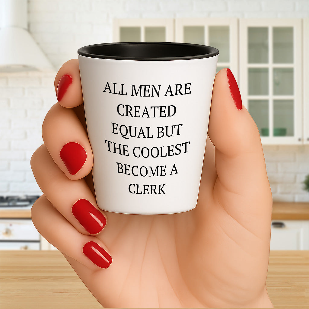 Best Effin' Scientist Ever Scientist Shot Glass Gifts for Mother's Day, Funny White Ceramic 1.5oz Microwave Dishwasher Safe - Mallard Moon Gift Shop