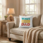 Gift for Dad World's Greatest Dad Indoor Outdoor Pillow