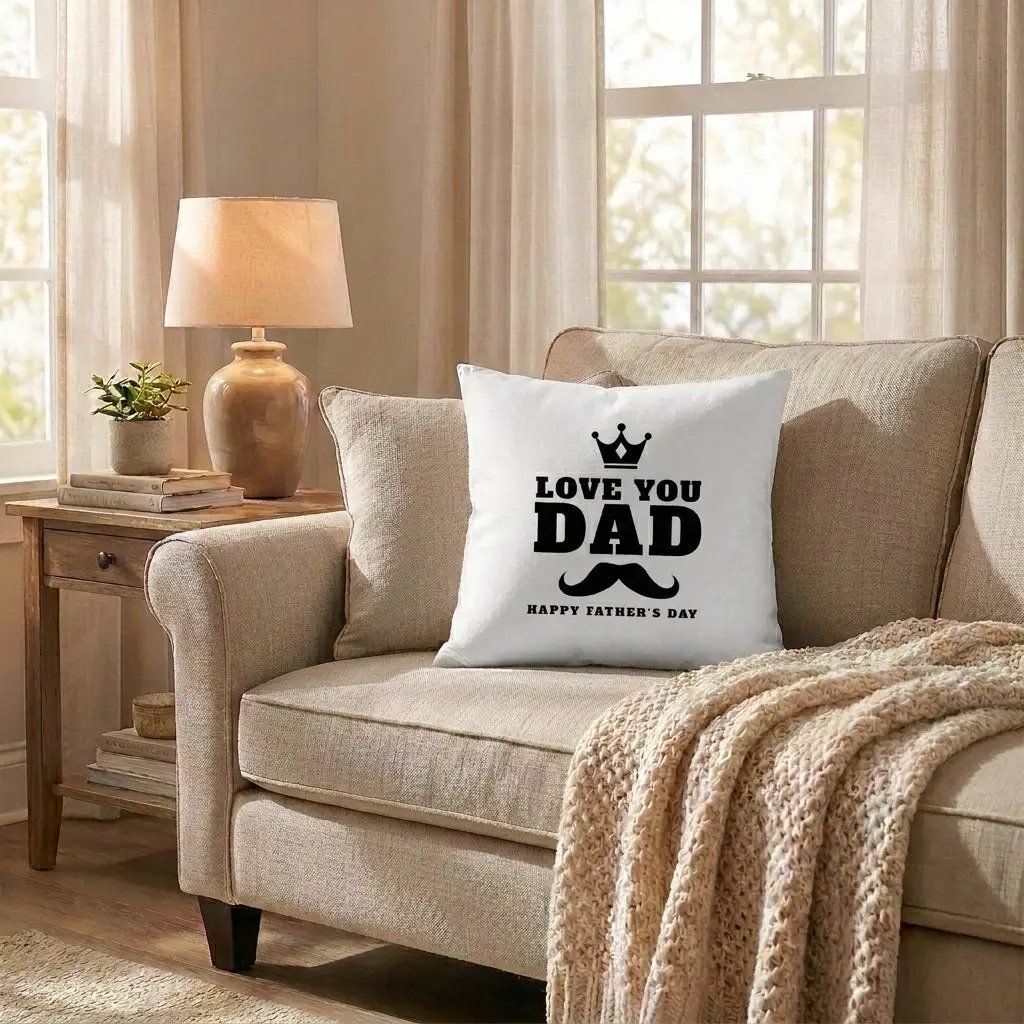 Father's Day Gift - I Love You Dad - Indoor Outdoor Pillow
