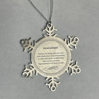 Performer Snowflake Ornament - Thanks for being who you are - Birthday Christmas Jewelry Gifts Coworkers Colleague Boss