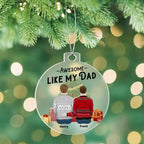Personalized Awesome Like My Dad Acrylic Keepsake Ornament
