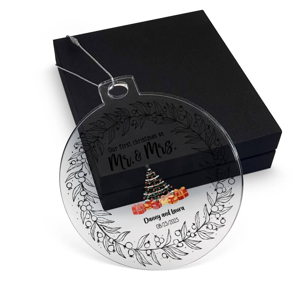 Personalized Our First Christmas Together Acrylic Keepsake Ornament