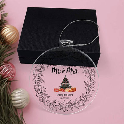 Personalized Our First Christmas Together Acrylic Keepsake Ornament