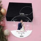 Personalized Our First Christmas as Mr. and Mrs. Acrylic Ornament