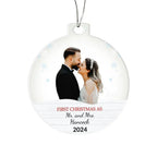 Personalized Our First Christmas as Mr. and Mrs. Acrylic Ornament