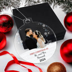 Personalized Our First Christmas as Mr. and Mrs. Acrylic Ornament