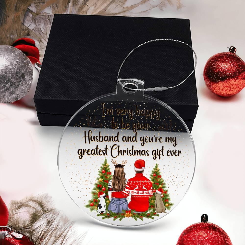 Personalized Wife Acrylic Keepsake Ornament