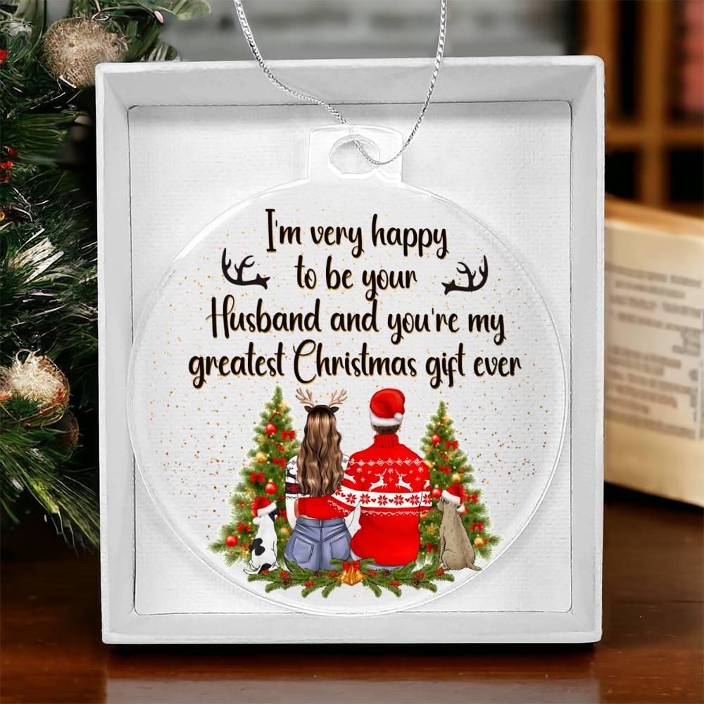 Personalized Wife Acrylic Keepsake Ornament