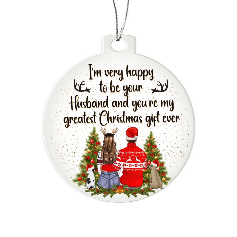 Personalized Wife Acrylic Keepsake Ornament