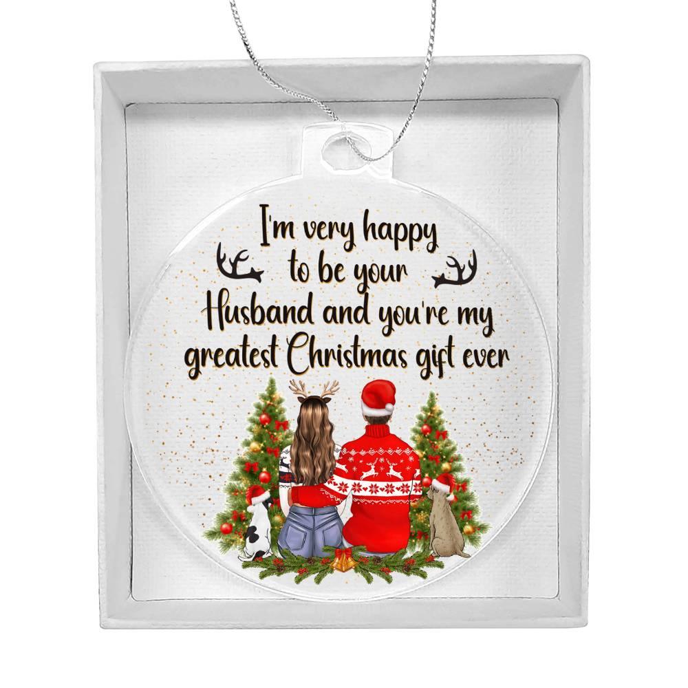 Personalized Wife Acrylic Keepsake Ornament