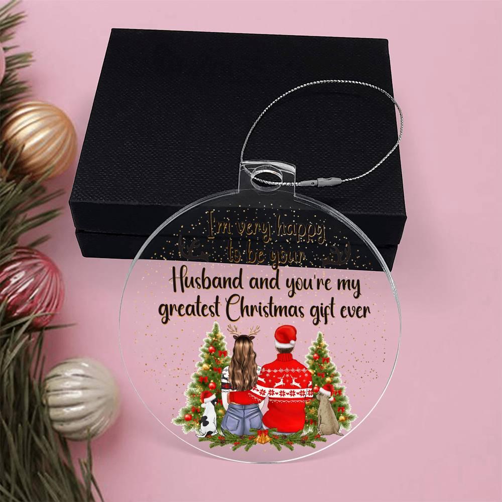 Personalized Wife Acrylic Keepsake Ornament