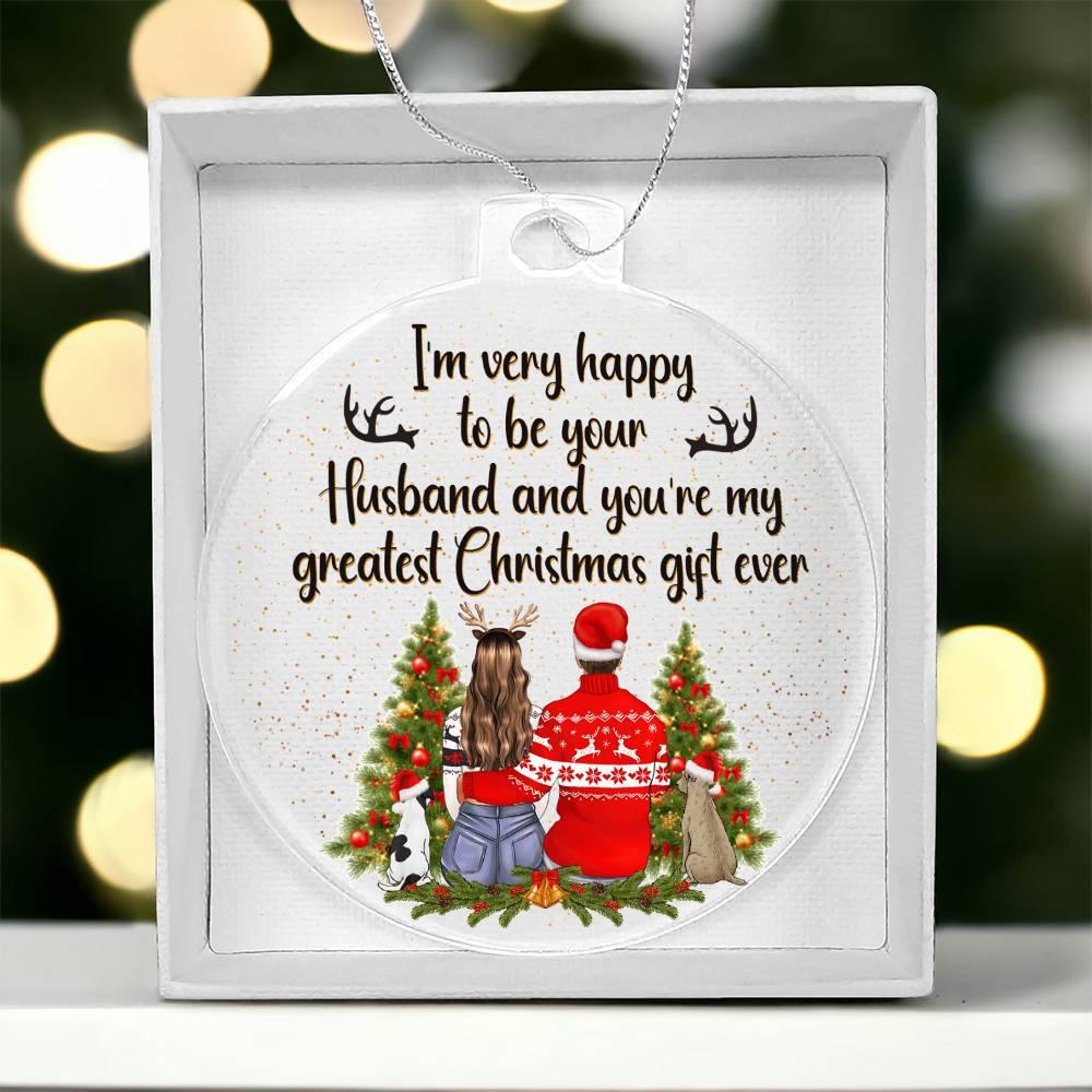 Personalized Wife Acrylic Keepsake Ornament
