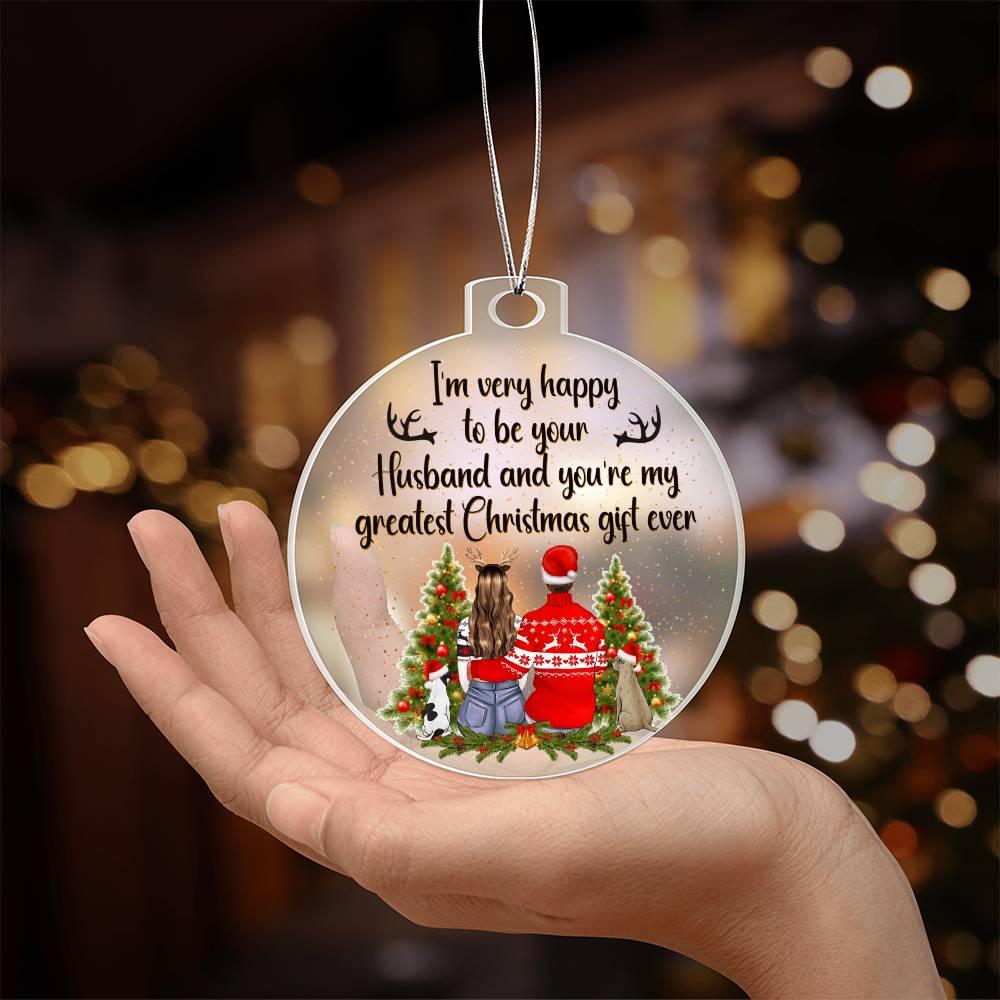 Personalized Wife Acrylic Keepsake Ornament