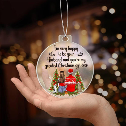 Personalized Wife Acrylic Keepsake Ornament