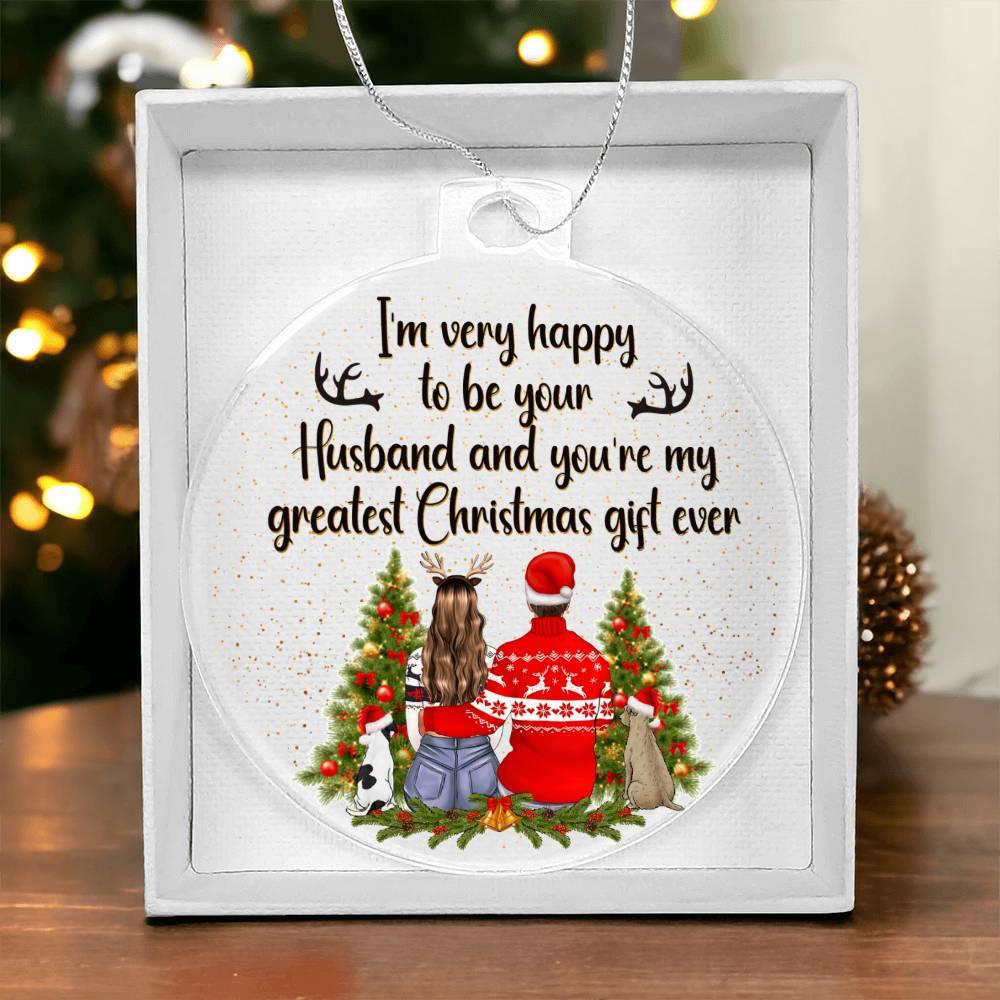 Personalized Wife Acrylic Keepsake Ornament