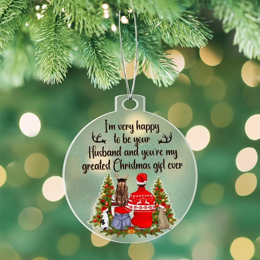 Personalized Wife Acrylic Keepsake Ornament