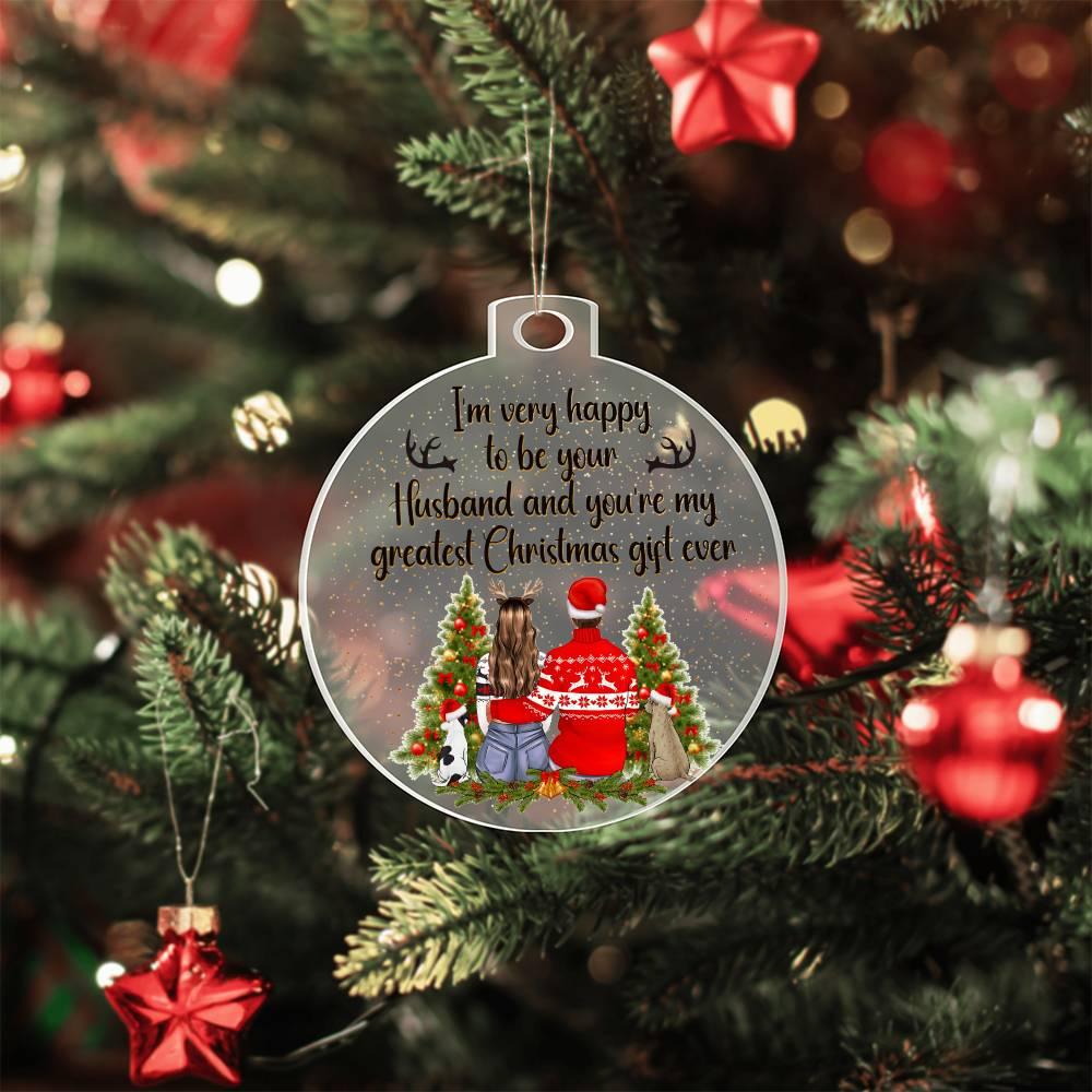 Personalized Wife Acrylic Keepsake Ornament