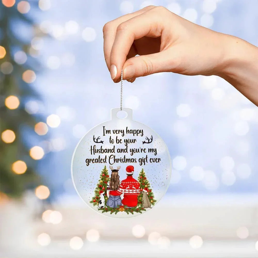 Personalized Wife Acrylic Keepsake Ornament