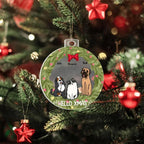 Pet Personalized Holiday Wreath Acrylic Keepsake Ornament