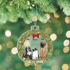 Pet Personalized Holiday Wreath Acrylic Keepsake Ornament