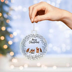 Pet Personalized Wreath Acrylic Keepsake Christmas Ornament