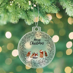 Pet Personalized Wreath Acrylic Keepsake Christmas Ornament