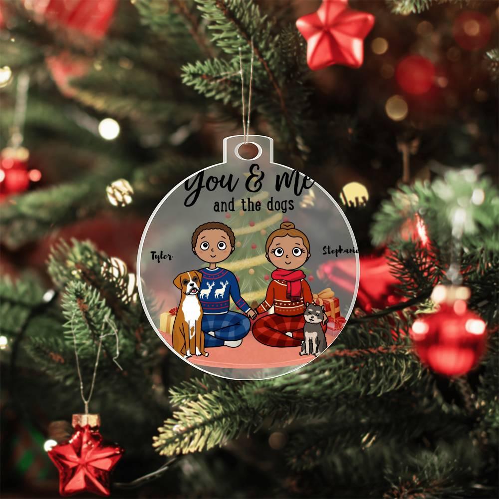 Pet Portrait Personalized Acrylic Keepsake Ornament