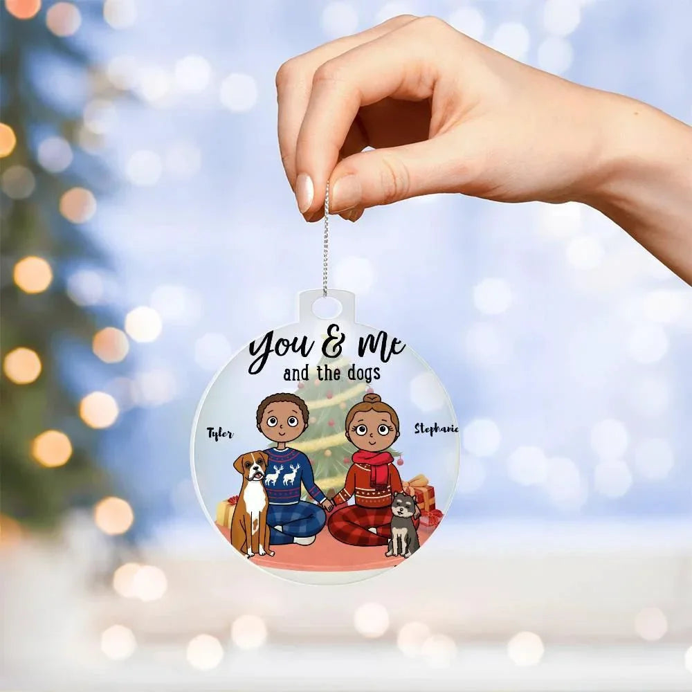 Pet Portrait Personalized Acrylic Keepsake Ornament