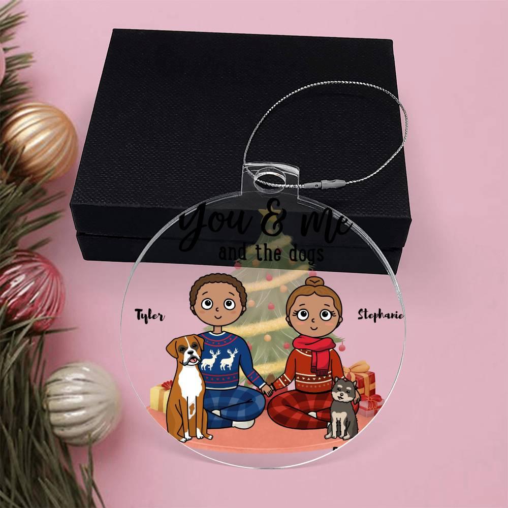 Pet Portrait Personalized Acrylic Keepsake Ornament