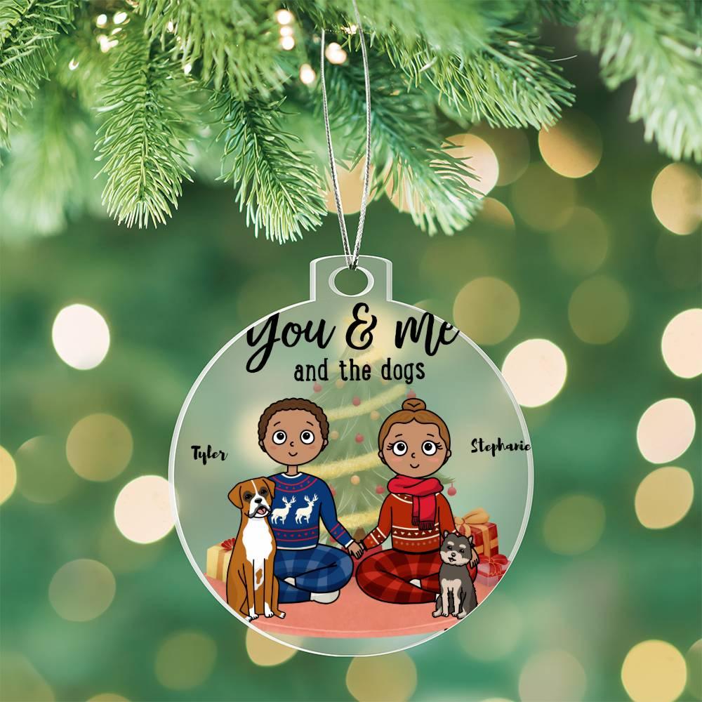 Pet Portrait Personalized Acrylic Keepsake Ornament