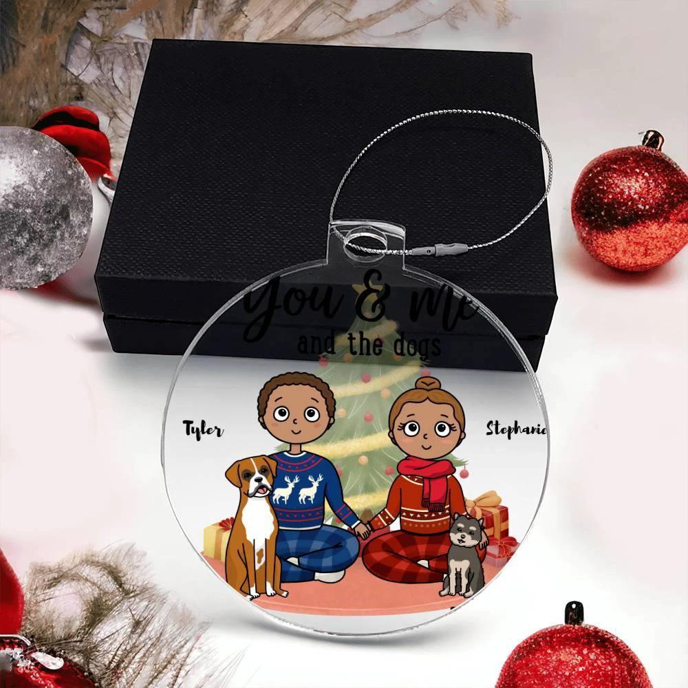 Pet Portrait Personalized Acrylic Keepsake Ornament