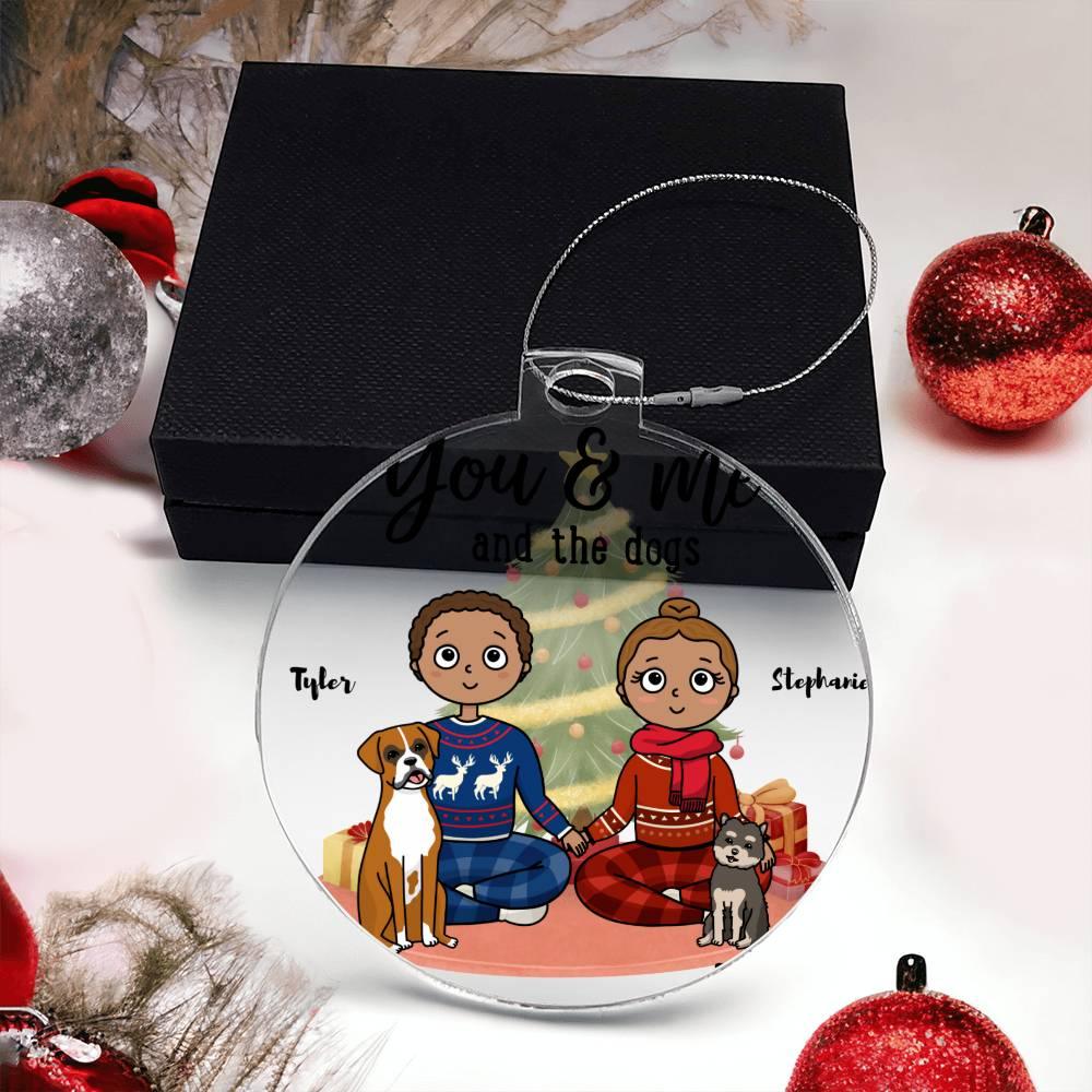 Pet Portrait Personalized Acrylic Keepsake Ornament