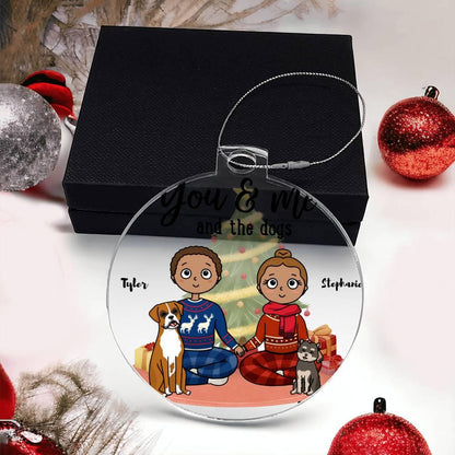 Pet Portrait Personalized Acrylic Keepsake Ornament