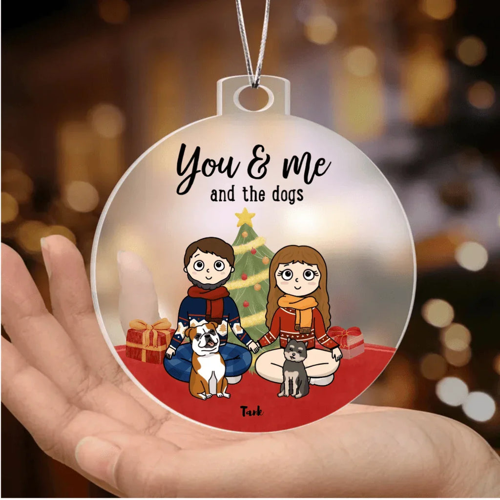Pet Portrait Personalized Acrylic Keepsake Ornament