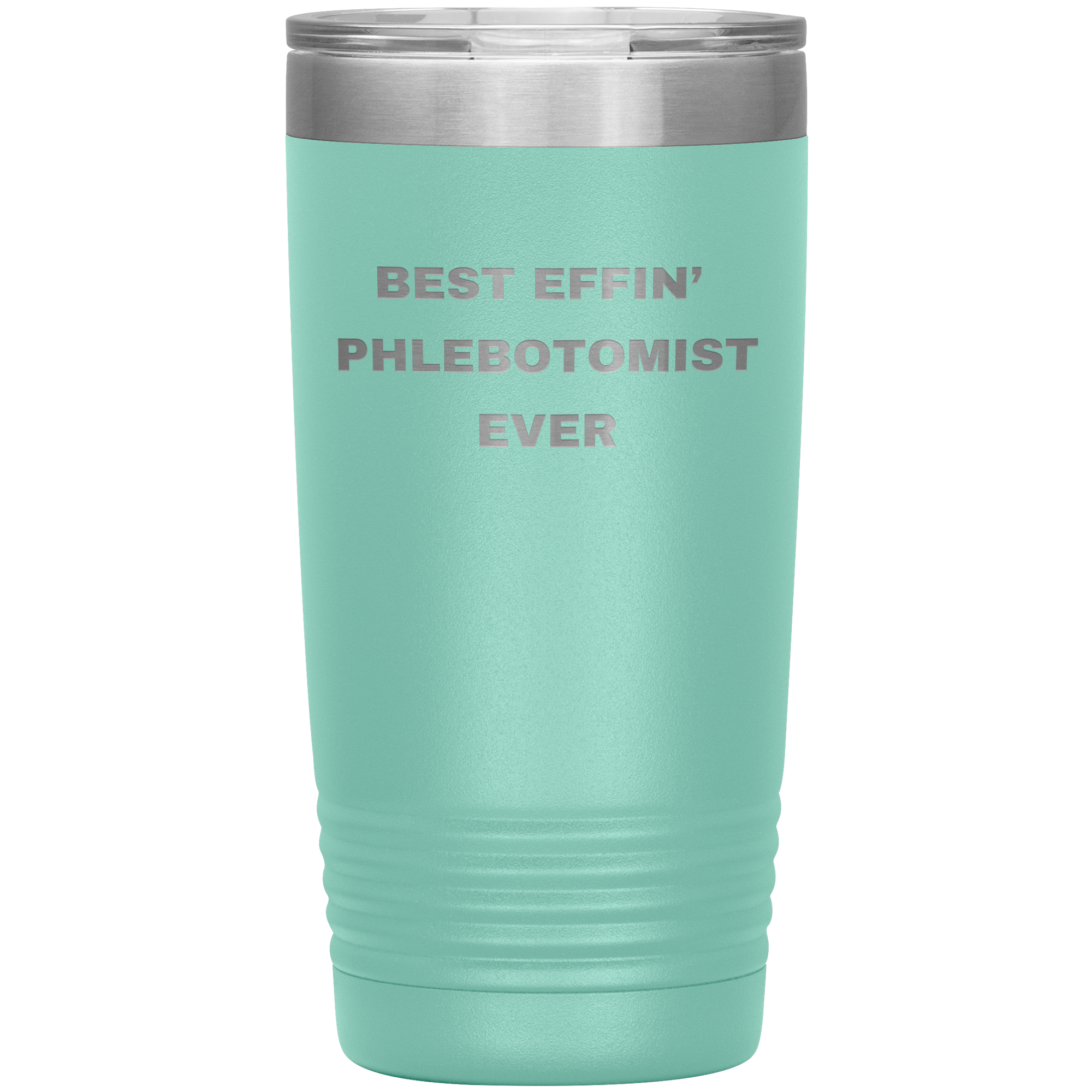Phlebotomist Stainless Steel Polar 20 oz Travel Mug - Best Effin’ Phlebotomist Ever Gift for Lab Techs, Nurses