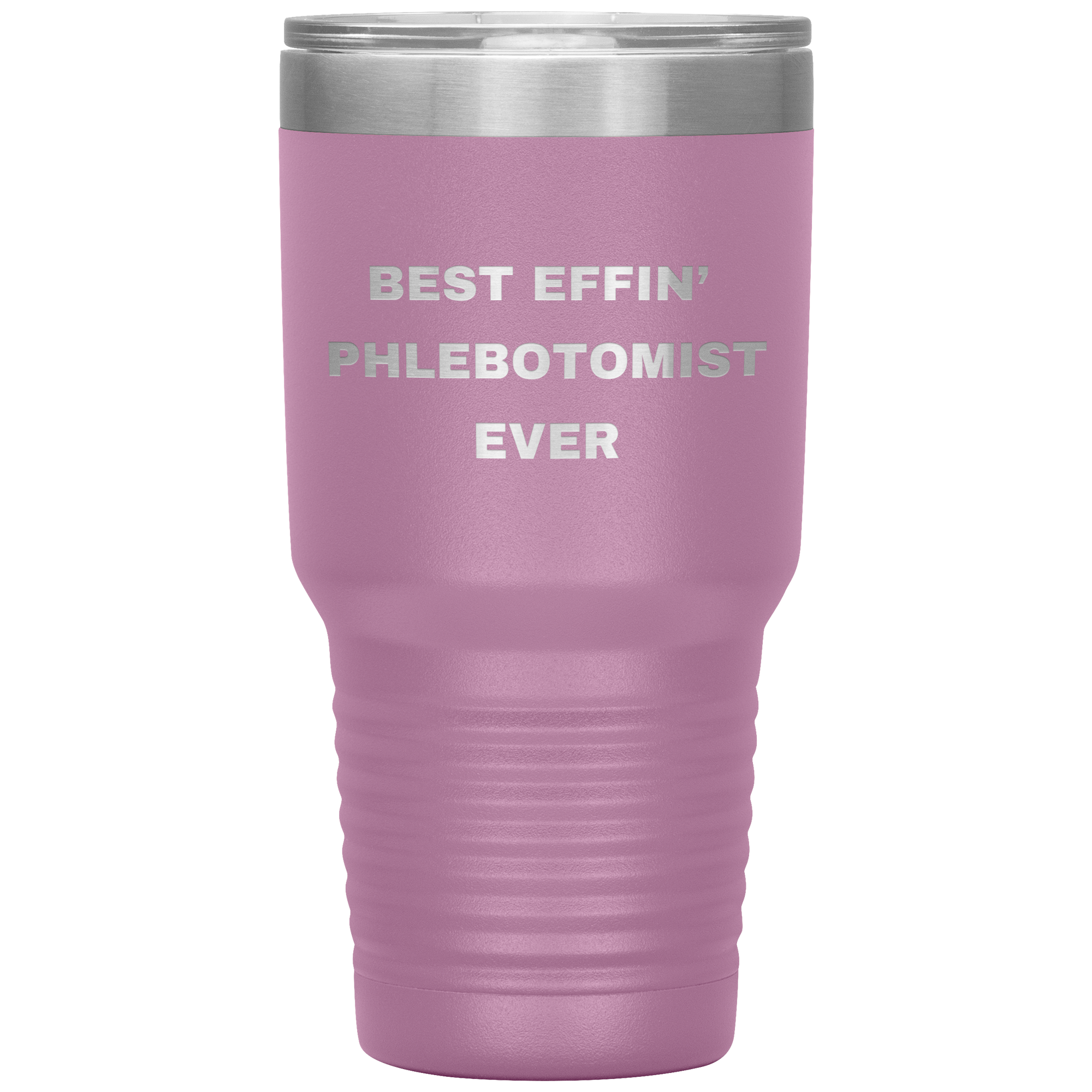 Phlebotomist Stainless Steel Polar 30 oz Travel Mug - Best Effin’ Phlebotomist Ever Gift for Lab Techs, Nurses