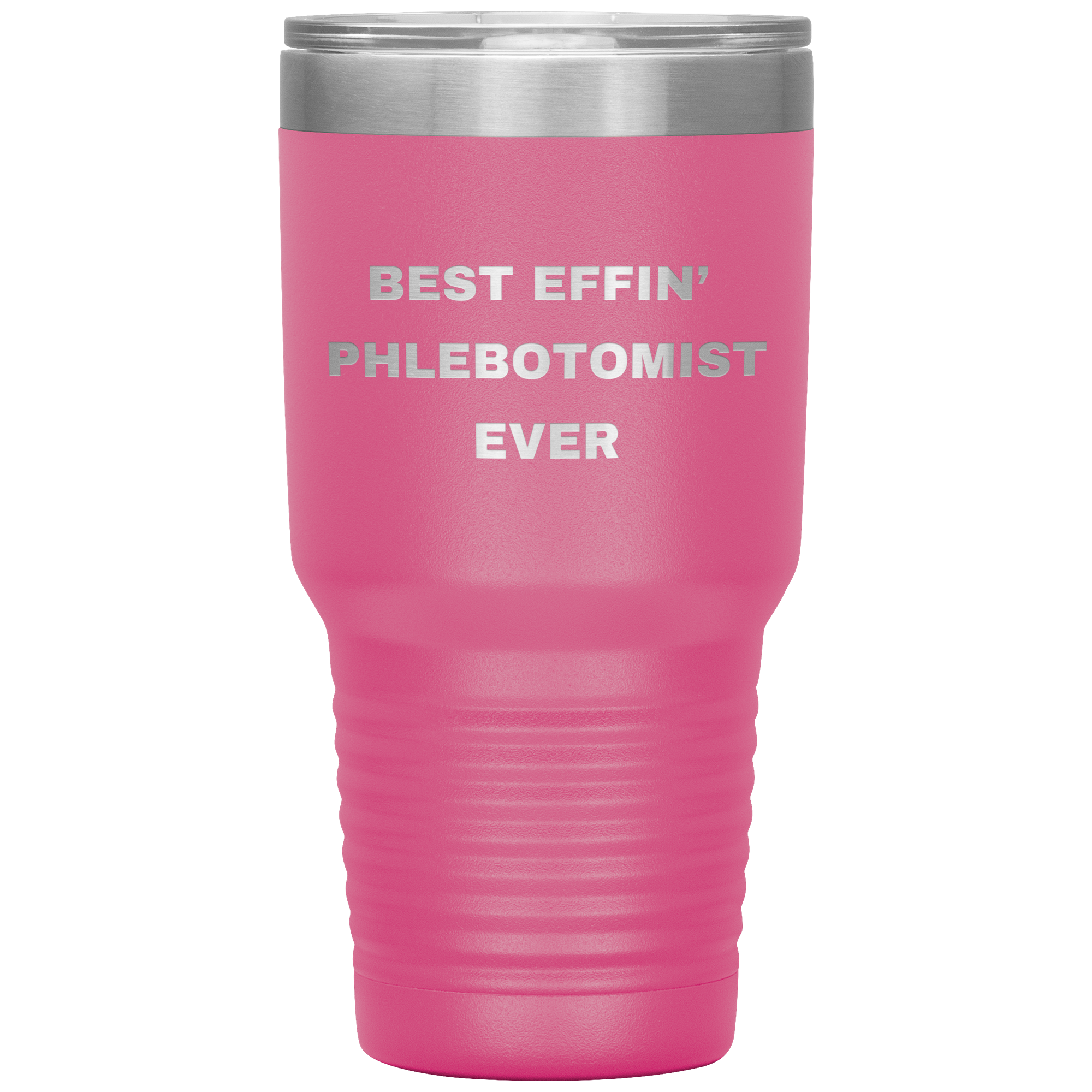 Phlebotomist Stainless Steel Polar 30 oz Travel Mug - Best Effin’ Phlebotomist Ever Gift for Lab Techs, Nurses