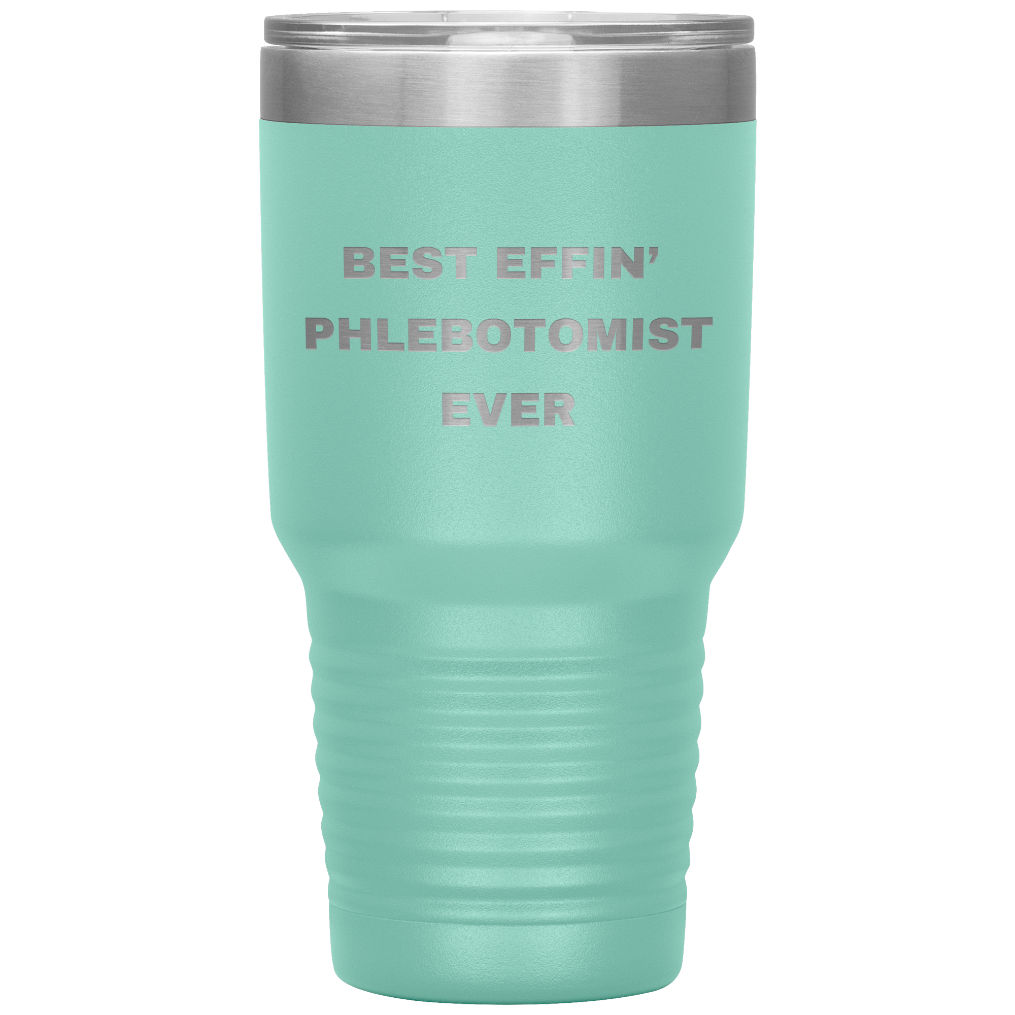 Phlebotomist Stainless Steel Polar 30 oz Travel Mug - Best Effin’ Phlebotomist Ever Gift for Lab Techs, Nurses