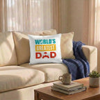 Gift for Dad World's Greatest Dad Indoor Outdoor Pillow
