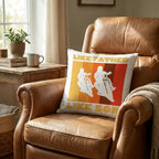 Like Father Like Son Motorcycle Pillow, Dad Son Biker Throw Pillow, Indoor Outdoor Cushion, Motorcycle Lover Gift for Dad
