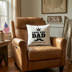 Father's Day Gift - I Love You Dad - Indoor Outdoor Pillow
