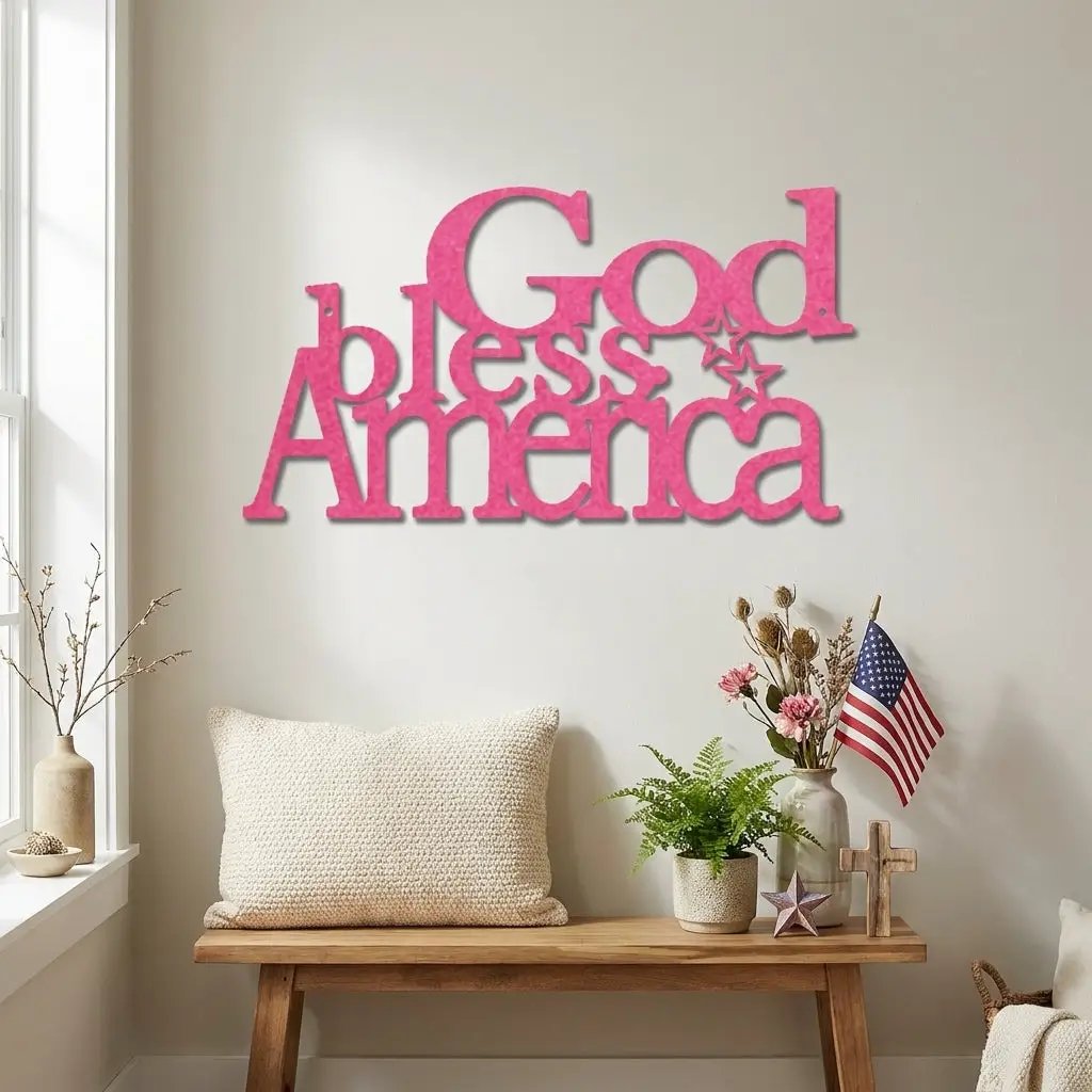 God Bless America Metal Art – A Tribute to Faith, Freedom & Home