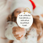 Principal Dad Gifts: Funny 'I Am A Principal Dad' Circle Ornament for Christmas, Gifts from Dad to Principal, Unique Principal Gifts