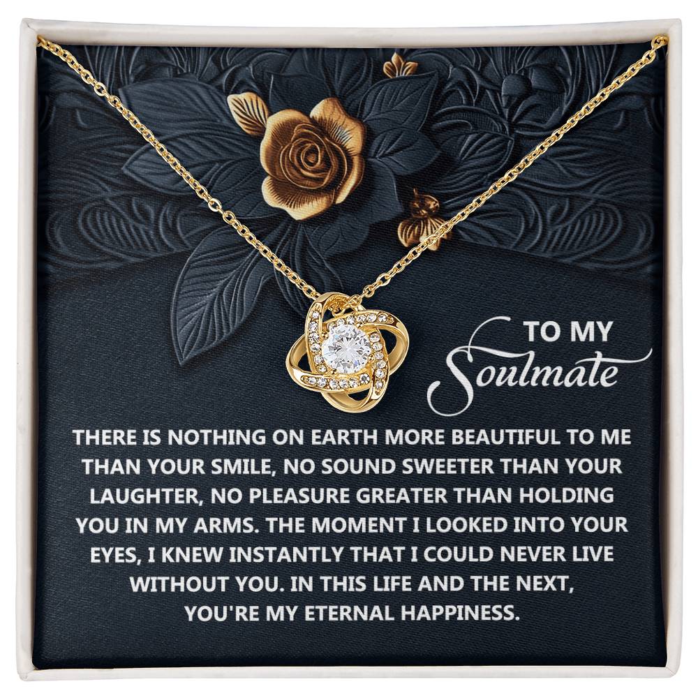 Gift for Soulmate - Eternal Happiness - Love Knot Pendant Necklace - Mallard Moon Gift Shop