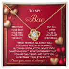 Gift for Soulmate - On My Mind - Love Knot Pendant Necklace
