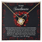 To My Soulmate - Love Knot Necklace – A Promise of Eternal Love and Devotion